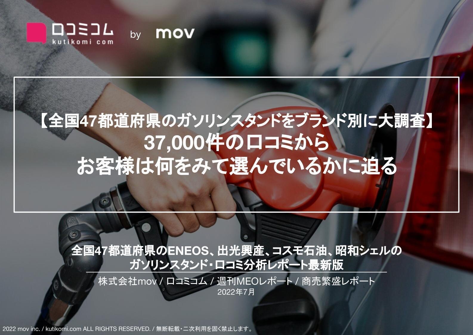 ガソリンスタンドの口コミ分析【週刊MEOレポート】