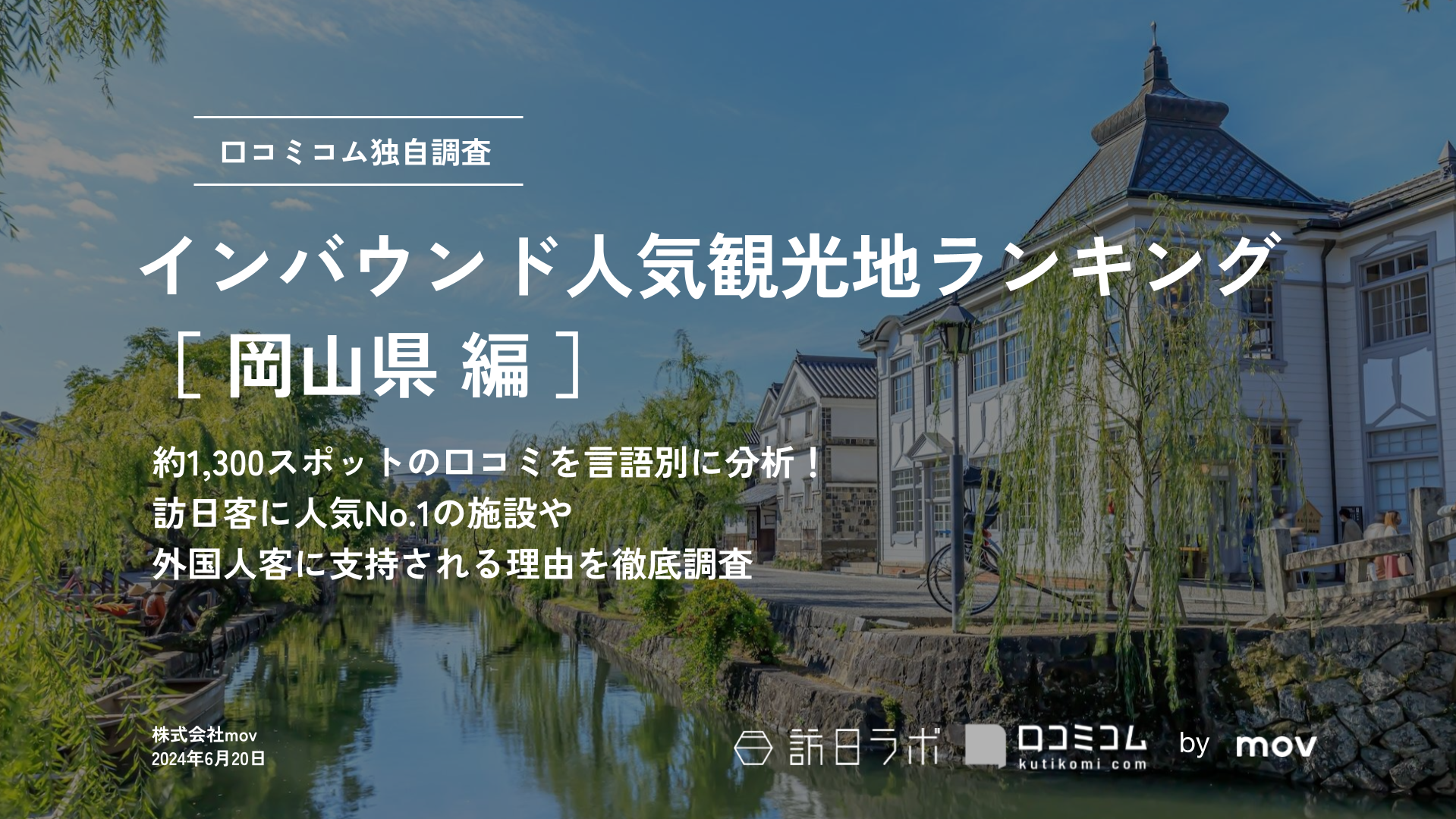 【2024年最新】 インバウンド人気観光地ランキング［岡山県編］ 1、300スポットから選ばれたNo.1は？