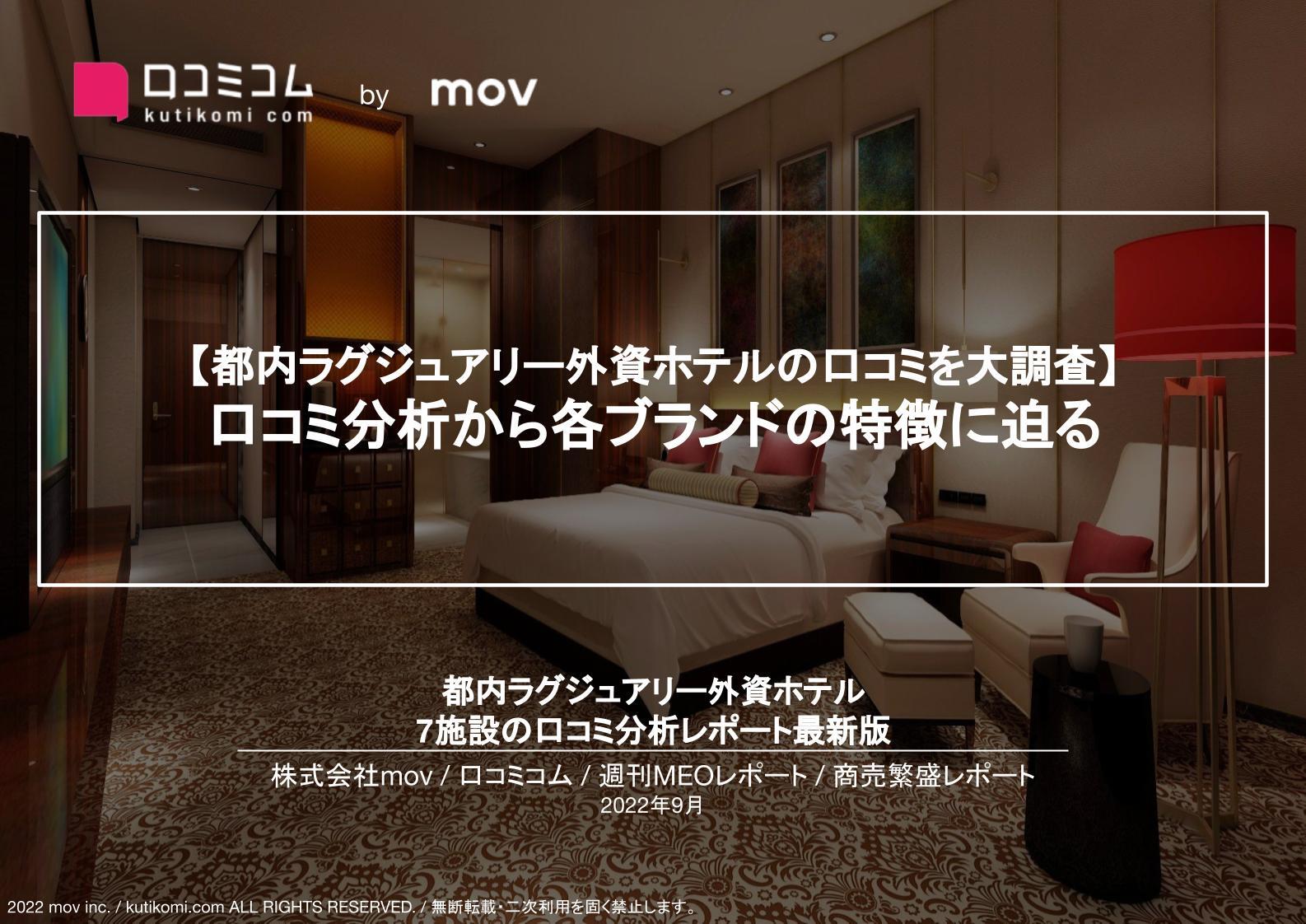 都内高級ホテルの口コミ分析【週刊MEOレポート】